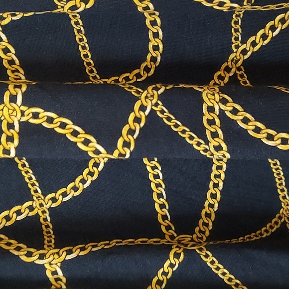 Michael Kors navy chain print top size Medium - Picture 4 of 5